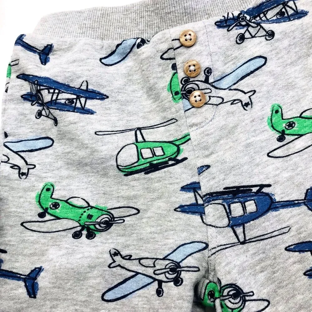 Toddler Jeans Pants 4 Lot 18 Month Carters Cat & Jack Topomini Denim Airplane